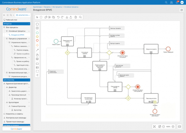 Процесс внедрения BPMS