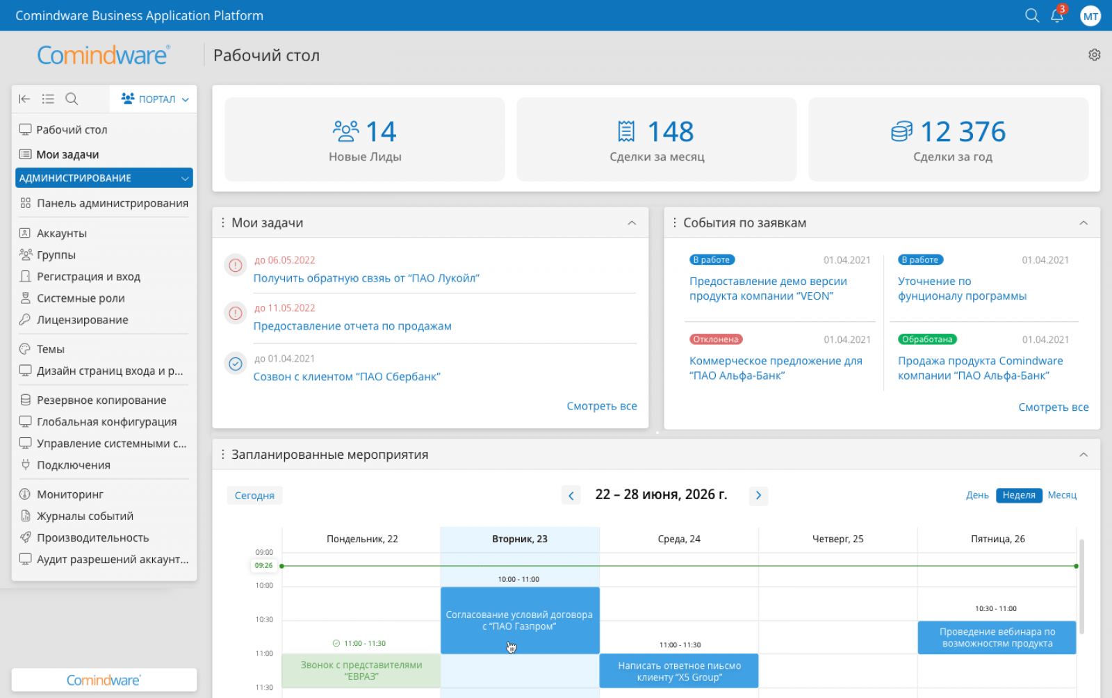 Демонстрация на примере ваших бизнес-процессов