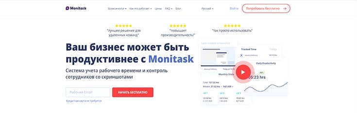Monitask – универсальная программа учета рабочего времени для установки на персональные компьютеры в формате приложения