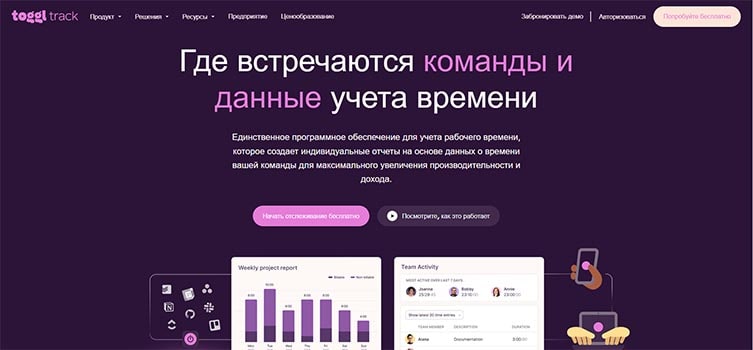 Toggl – Популярное приложение для трекинга рабочего времени