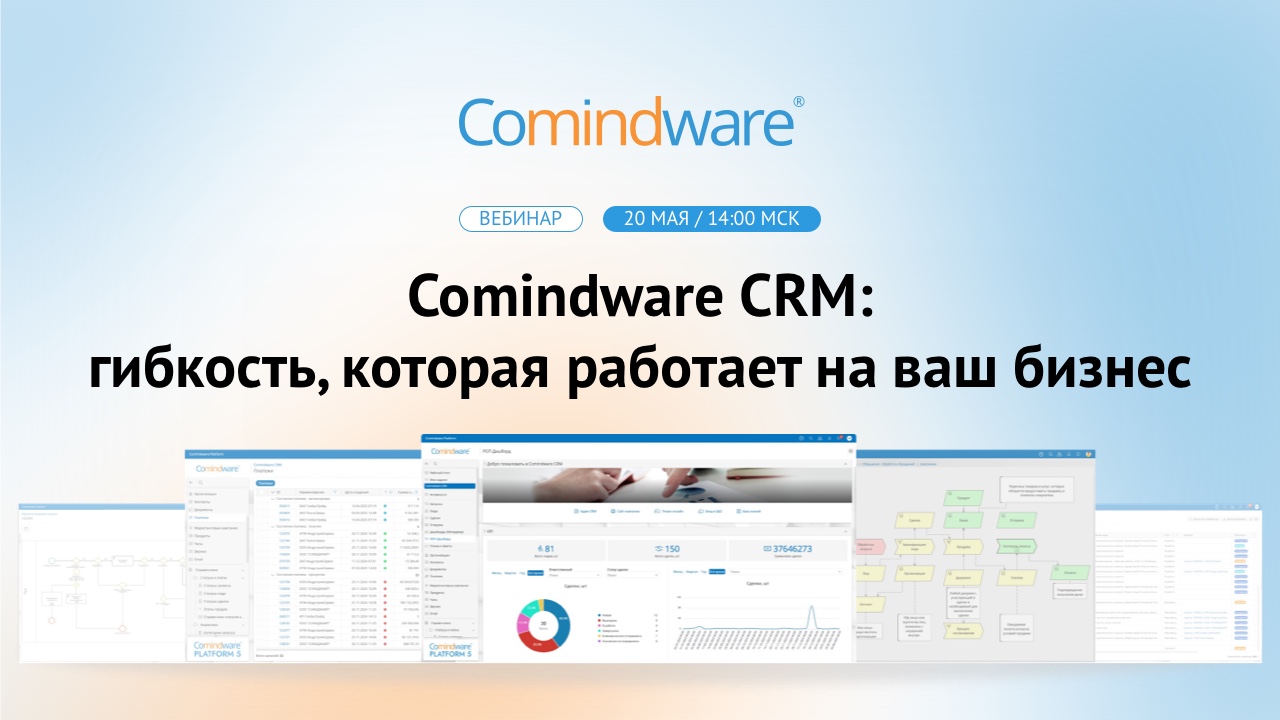 Гибкая Comindware CRM: как быстро внедрить и адаптировать систему под ваш отдел продаж