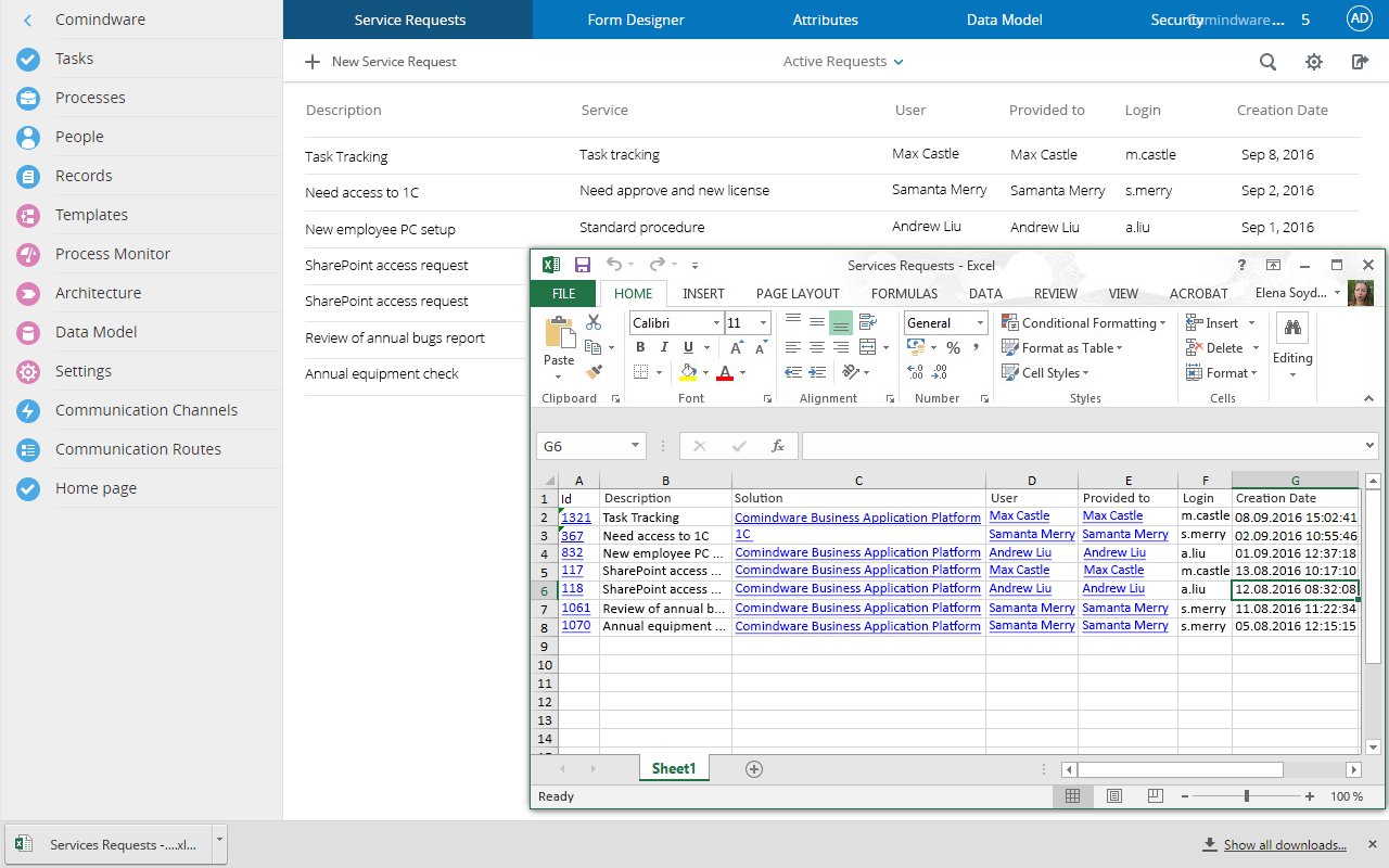 Импорт данных из Excel